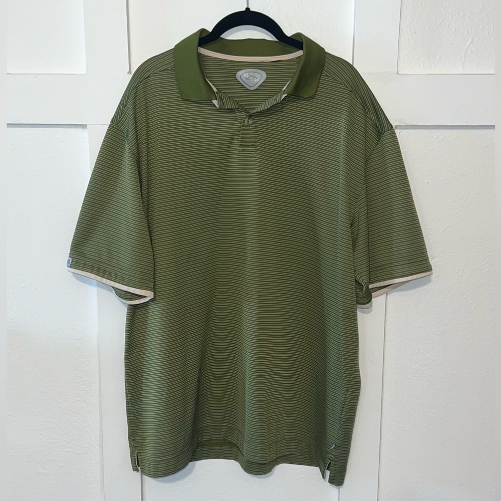 Men’s Callaway X Series Green Golf Polyester Polo Size XXL